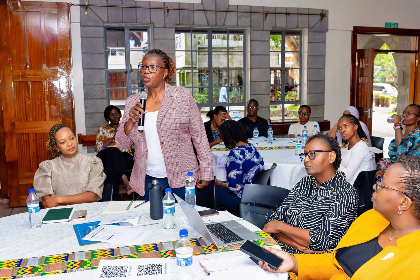 Emmanuel Misiati facilitating a Founders Exchange session